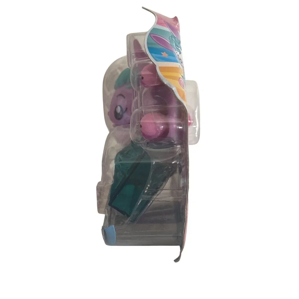 Pooparoos Purple Bunny Figure Teal Hair Surpriseroos Mattel “New”